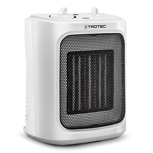 TROTEC Keramik Heizlüfter TFC 16 E – Heizleistung 1200 W / 2000 W – Elektroheizung mit Thermostat, Raumgröße 24 m² bis 60 m³